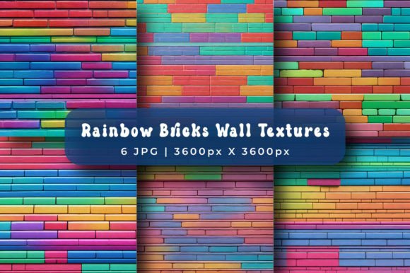 Download Rainbow Brick Wall Texture Backgrounds - Texture background Collection