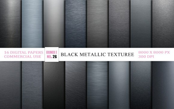 Download Black Metallic Texture Background Bundle - Texture background Collection