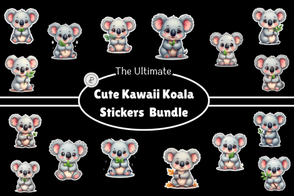 Download Cute Kawaii Koala Stickers Bundle - Stickers Collection