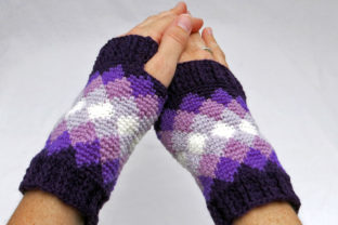 Download Women's Diamond Fingerless Mitts - Mitts Collection