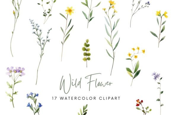 Download Watercolor Wild Flowers Sublimation - Wild Collection