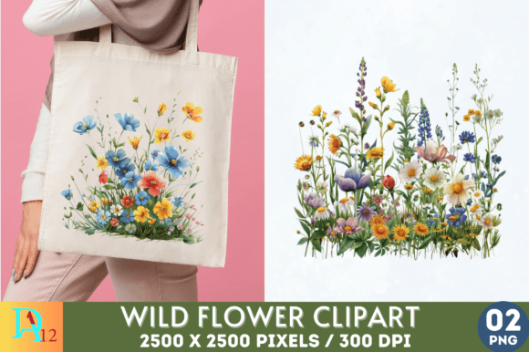 Download Wild Flowers Sublimation Clipart - Wild Collection