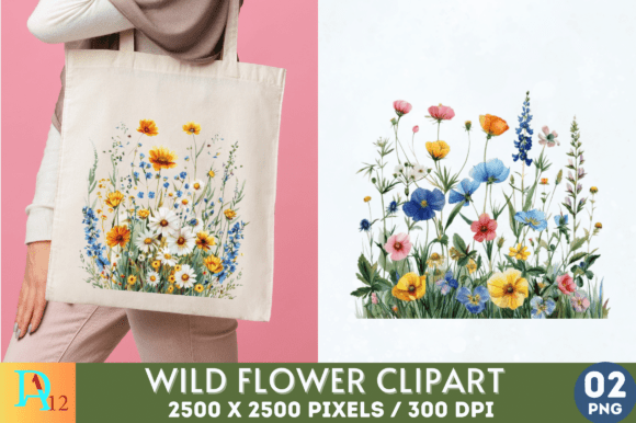 Download Wild Flowers Sublimation Clipart - Wild Collection