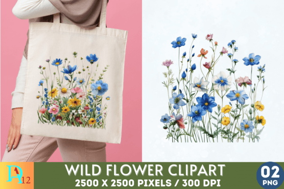 Download Wild Flowers Sublimation Clipart - Wild Collection