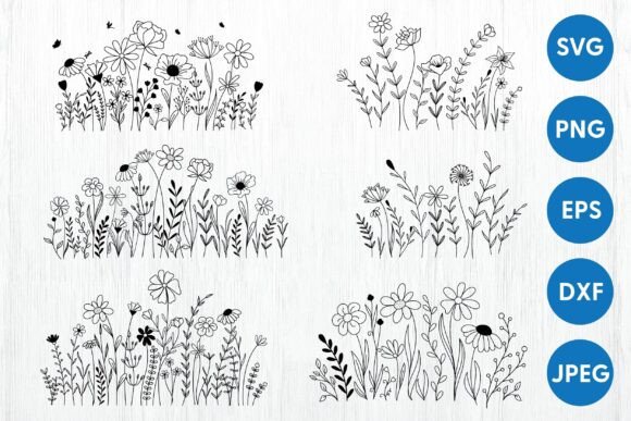 Download Wildflowers Svg Bundle | Wildflower Svg - Wild Collection