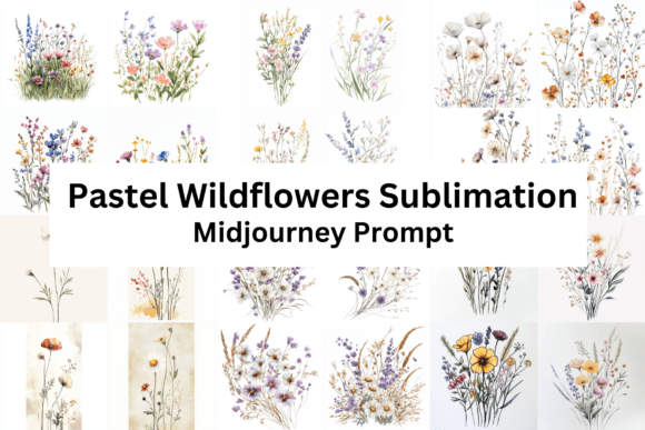 Download Pastel Wild Flowers Sublimation - Wild Collection